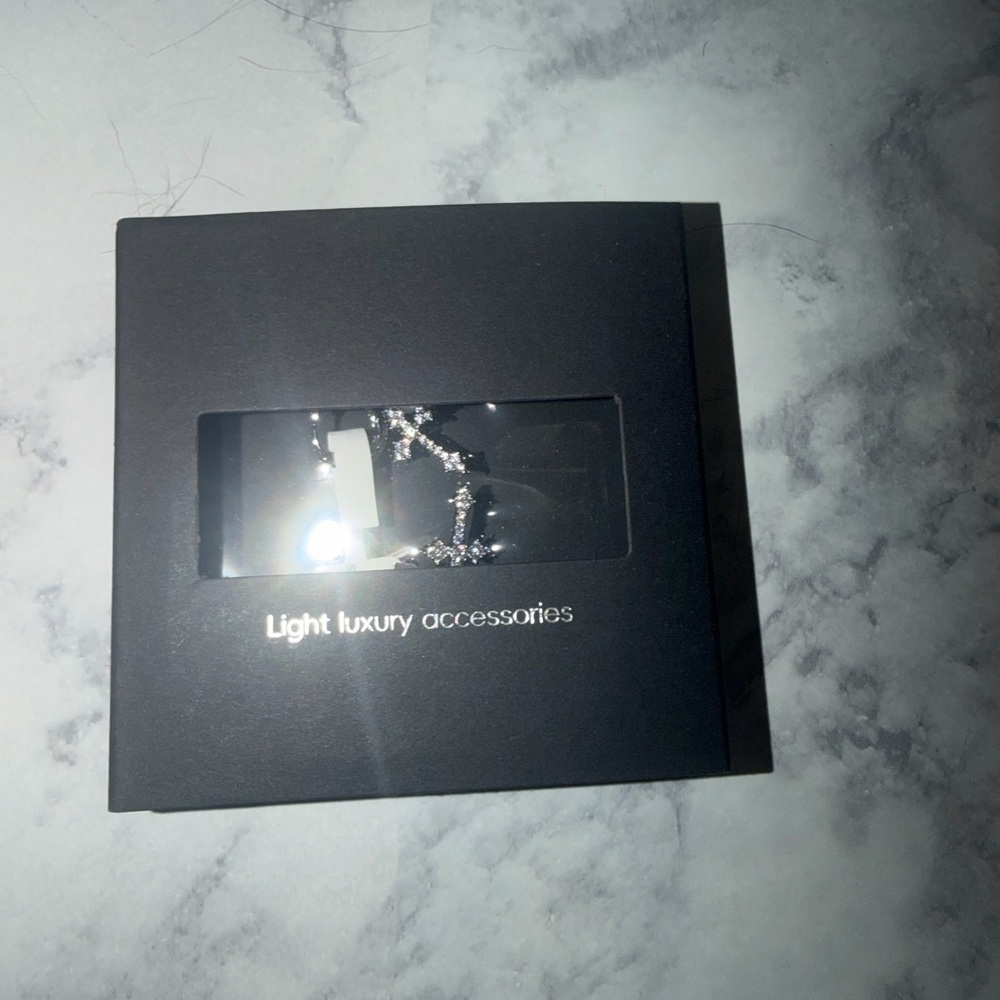 Silver Jewelry Set in Black Box